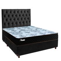 Kit Cabeceira + Cama Box + Colchão Casal Molas Ensacadas Life Gold Paropas
