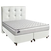 Kit Cabeceira + Cama Box + Colchão King Molas Ensacadas Hanover Inducol Kit Cabeceira + Cama Box + Colchão King Molas Ensacadas Hanover Inducol