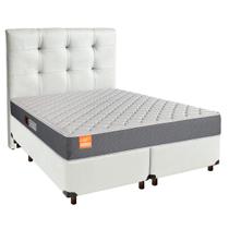 Kit Cabeceira + Cama Box + Colchão Queen D23 Pro Inducol