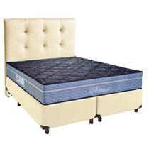 Kit Cabeceira + Cama Box + Colchão Queen Molas Ensacadas Petrus Paropas