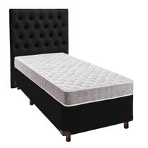 Kit Cabeceira + Cama Box + Colchão Solteiro D23 D23 Inducol