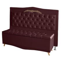 Kit Cabeceira De Cama Box e Calçadeira Baú Barcelona King 195 cm Retro Capitonê Suede Bordo Do Lar Móveis Kit Cabeceira De Cama Box e Calçadeira Baú Barcelona King 195 cm Retro Capitonê Suede Bordo Do Lar Móveis