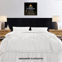 Kit Cabeceira de Cama Casal 45x20 Adesiva Modular Para Box Queen e King - Fácil Instalação, Moderna e Versátil