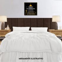 Kit Cabeceira de Cama Casal 45x20 Adesiva Modular Para Box Queen King +15mil Vendidos Avaliação 4.9