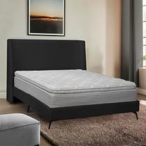 Kit Cabeceira e Base Cama Box Orgânica Montreal 164x215cm Queen Size Bouclê - SOFA STORE