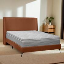 Kit Cabeceira e Base Cama Box Orgânica Montreal 199x219cm King Size Bouclê - SOFA STORE