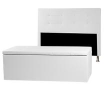 Kit Cabeceira e Calçadeira Baú King 1,95m Berlim Corano - Pallazio Kit Cabeceira e Calçadeira Baú King 1,95m Berlim Corano - Pallazio