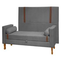 Kit Cabeceira e Calçadeira Baú para Cama Box Casal King Size 195cm Bouclê - SOFA STORE