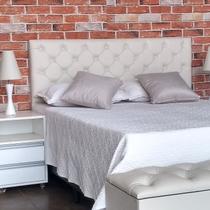 Kit Cabeceira e Recamier Capitonê Baú Casal Cama Box Bege RBL Kit Cabeceira e Recamier Capitonê Baú Casal Cama Box Bege RBL