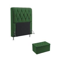 Kit Cabeceira Estofada para Cama Box Sirius 90 para Cama de Solteiro e Calçadeira Sagitarius Sued Ve Kit Cabeceira Estofada para Cama Box Sirius 90 para Cama de Solteiro e Calçadeira Sagitarius Sued Ve