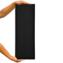 KIT Cabeceira Modular Estofada 60x20cm Para Cama de Solteiro 5 Unidades Preto