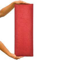 KIT Cabeceira Modular Estofada 60x20cm Para Cama de Solteiro 5 Unidades Vermelho