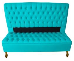 Kit Cabeceira + Recamier Baú Capitone Iza Para Cama Box Casal Queen