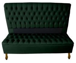 Kit Cabeceira + Recamier Baú Iza De Decoração Para Quarto Tamanho Super King 198Cm - Suede - Sv Decor