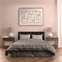 Kit Cabeceiras Adesivas de Cama Box Casal Queen King Cerquinha Estofada Modulada Macia Várias Cores