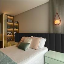 Kit Cabeceiras Adesivas de Cama Box Grande Casal Queen King Cerquinha Estofada Modulada Macia Várias Cores 60x20