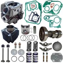 Kit Cabeçote Cilindro Camisa Motor Junta Biz 100 1998 A 2005