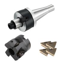 kit cabeçote tpkn 50mm + porta fresa ISO40 + insertos