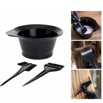 Kit cabeleireiro coloracao cabelo 3 pecas pote pincel pente profissional barbeiro reutilizavel salao estilo Kit cabeleireiro coloracao cabelo 3 pecas pote pincel pente profissional barbeiro reutilizavel salao estilo