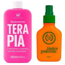 Kit Cabelo dos Sonhos - Terapia Escova +Tonico Capilar - Cresce, Alisa e Fortalece!