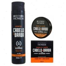 Kit Cabelo E Barba Homem Shampoo 300ml + Pomada 50g Bio Extr