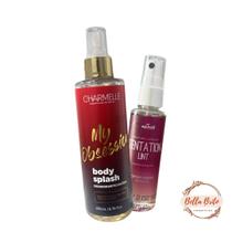Kit CABELO E CORPO AROMA IRRESISTÍVEL, BODY SPLASH MY OBSESSION e PERFUME CAPILAR TENTATION LINT