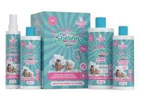 Kit cabelo e corpo bebelinho algodao doce kids 4 itens