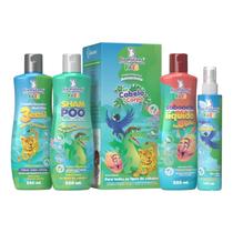 Kit Cabelo e Corpo Infantil Banho Completo Hidratação Kids Kit Cabelo e Corpo Infantil Banho Completo Hidratação Kids