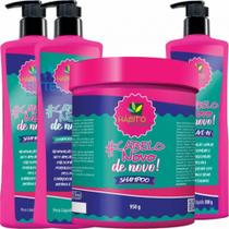 Kit Cabelo Novo de Novo Biotina e Rícino Hábito Cosméticos Kit Cabelo Novo de Novo Biotina e Rícino Hábito Cosméticos