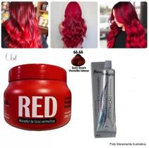 Kit Cabelo Red Matizador 250g Tinta 60g Ox 90ml - Mairibel / Hidratylife