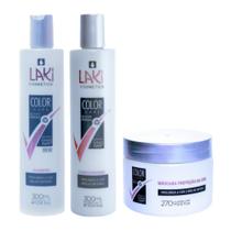 Kit Cabelo Shampoo Condicionador Máscara Color Care Laki