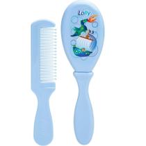 Kit Cabelo Tip, Lolly, Azul Pente e Escova