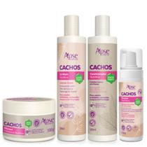 Kit Cabelos Cacheados e Definidos Apse 4 itens - Apse Cosmetics