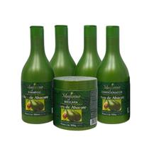 Kit Cabelos Cacheados Óleo De Abacate (2 Shampoo, 2 Condicionador e 1 Máscara) Maycrene