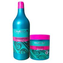 Kit Cabelos Cacheados Shampoo 1L e Máscara Cachos OmegaHair - OMEGA HAIR