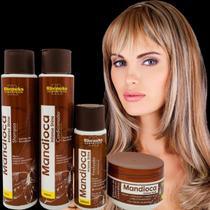 Kit Cabelos Danificados Rhenuks Mandioca Intense Shine