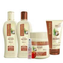 Kit Cabelos Desidratados Umectante Cosméticos Naturais Bio Extratus + Presente Lourre 15ml
