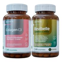 Kit Cabelos E Unhas Colágeno Hidrolisado + Revibelle Nutrye 60 Caps Kit Cabelos E Unhas Colágeno Hidrolisado + Revibelle Nutrye 60 Caps