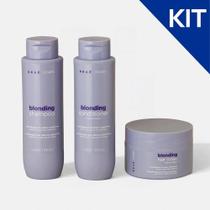 KIT Cabelos Loiros BRAÉ Stages Blonding Shampoo + Cond +Masc