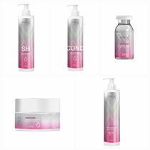 kit cabelos secos danificados ressecados completo com 5 produtos shampoo mascara ampola condicionador e leave in kit cabelos secos danificados ressecados completo com 5 produtos shampoo mascara ampola condicionador e leave in