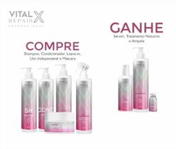 Kit cabelos secos danificados ressecados completo Vital X Repair Capilar Com 8 produtos compre e ganhe Kit cabelos secos danificados ressecados completo Vital X Repair Capilar Com 8 produtos compre e ganhe