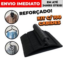 Kit Cabide Adulto Reforçado C/ 100 Unidades Direto da Fabrica Atacado Cabide Masculino e Feminino