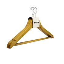 Kit Cabide de Madeira 6 Peças Rayco