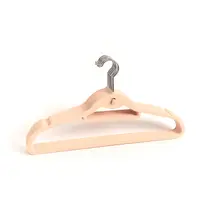 Kit Cabide de Veludo Bege com Gancho Oikos - 90 Unidades