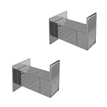 Kit Cabide Para Toalha Banheiro Lavabo gancho 2 Unidades Aço Inox 304 Q-C1-2 Toalheiros Ganchos