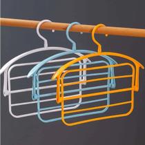 Kit Cabide Rotativo Flexível com 2 unidades para Blusas, Calças, Bermudas e Vestidos. Plástico .