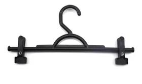 Kit Cabide Saia Calça Fixo Preto 33 x 16 cm