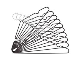 Kit Cabide Soft Touch Preto 6 unidades Mor