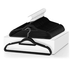 Kit Cabide Veludo Slim Ultra Fino Anti Deslizante - 360º Lanmax Kit Cabide Veludo Slim Ultra Fino Anti Deslizante - 360º Lanmax