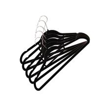 Kit Cabide Veludo Vizapi Adulto Velvet com 5 42x23cm Com Barra Para Calca Preto